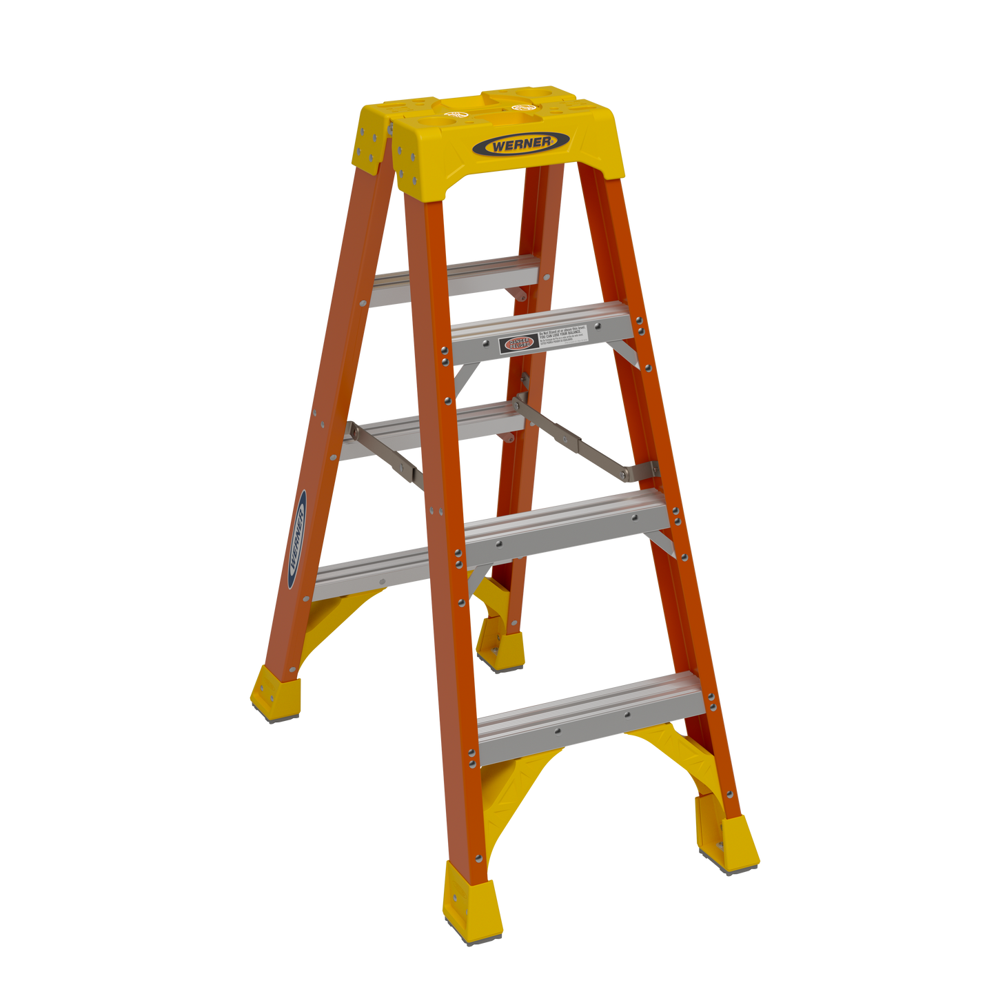Werner 4 ft. Twin Step Fiberglass Step Ladder