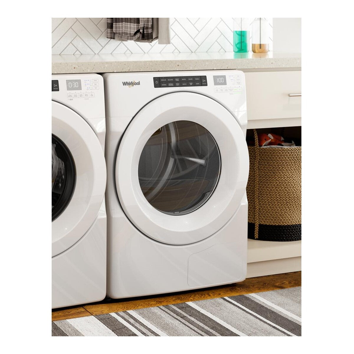 7.4 cu.ft Front Load Heat Pump Dryer with Intiutitive Touch Controls, Advanced Moisture Sensing