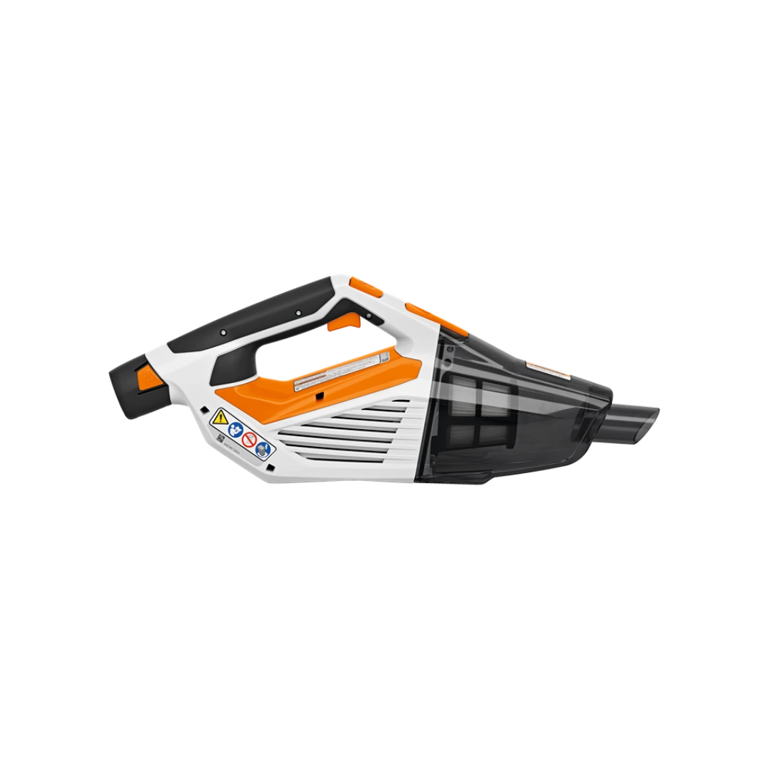 Handheld cordless vacuum with orange and black accents designed for convenient home improvement cleaning tasks