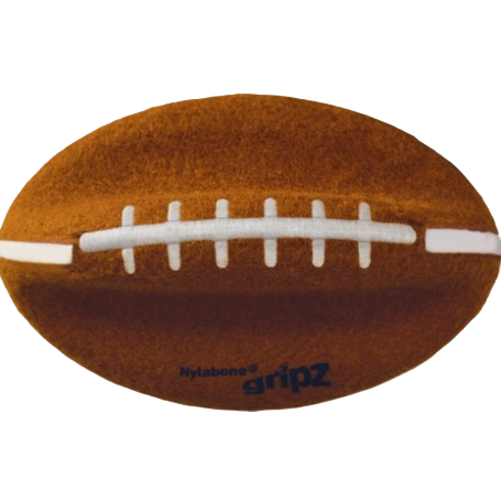 Brown soft non-abrasive dog toy football for chewing and playing in pet and animal toys under 50 dollars collections