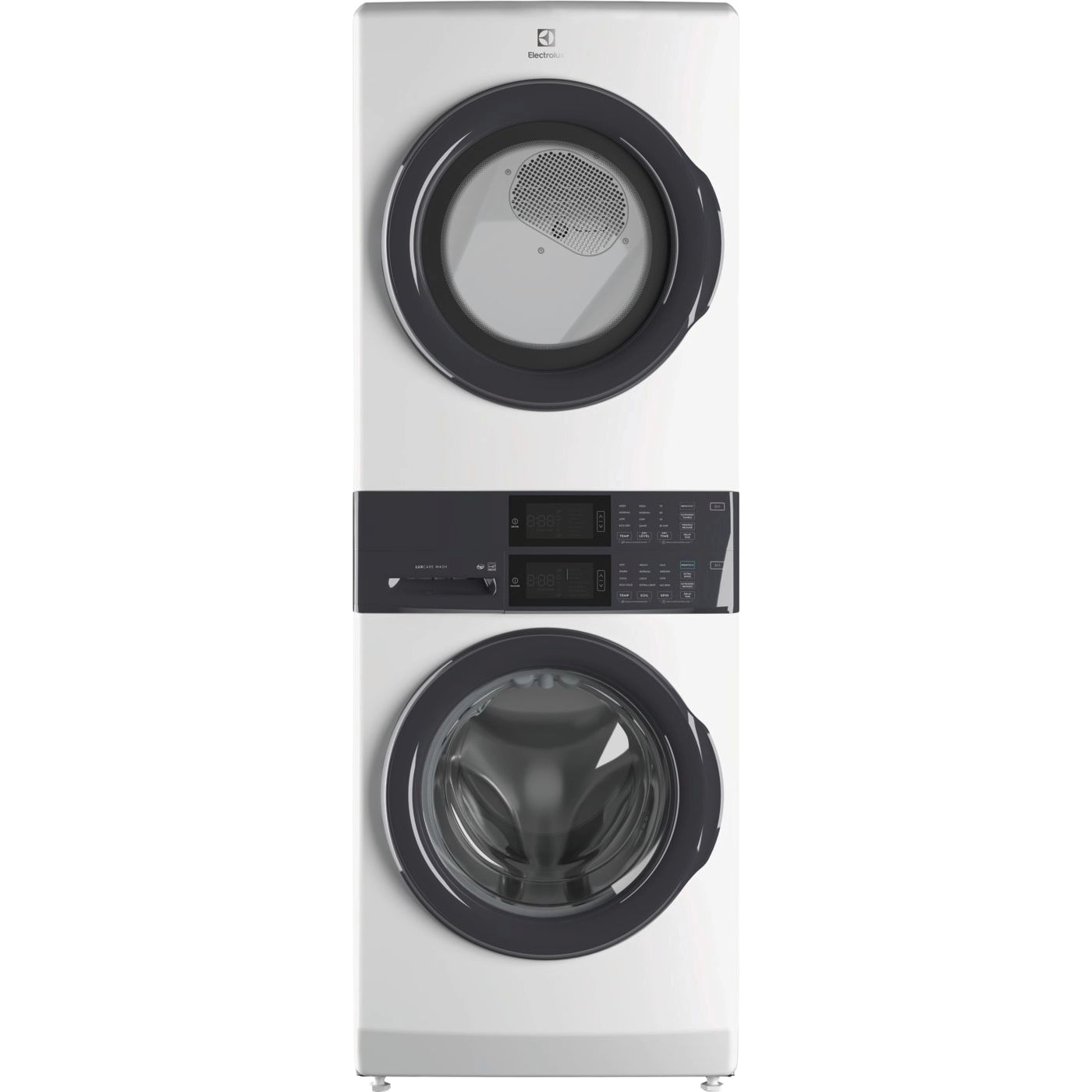 Laundry Tower Single Unit Front Load 4.4 Cu. Ft. Washer & 8 Cu. Ft. Electric Dryer