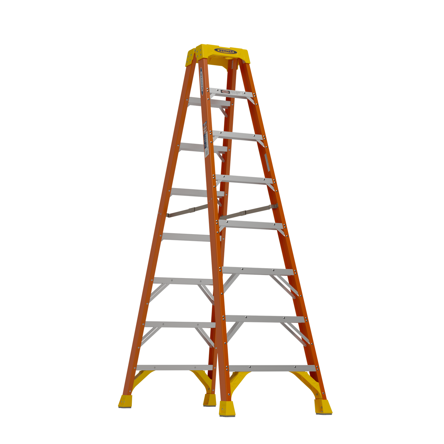 Werner 8 ft. Twin Step Fiberglass Step Ladder