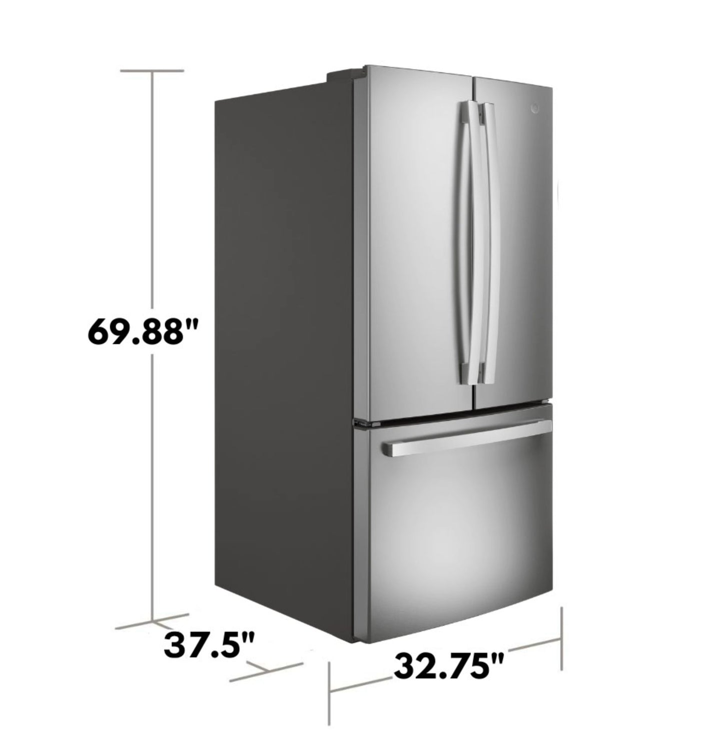 GE® ENERGY STAR® 24.7 Cu. Ft. French-Door Refrigerator