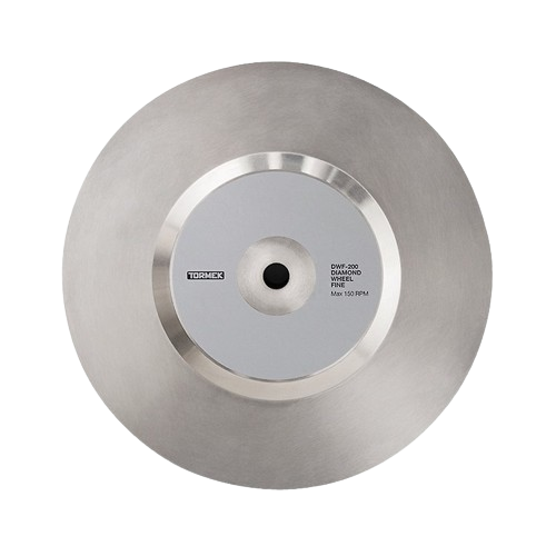 Circular diamond grinding wheel with labeled center for precision sharpening in tools and home improvement tasks