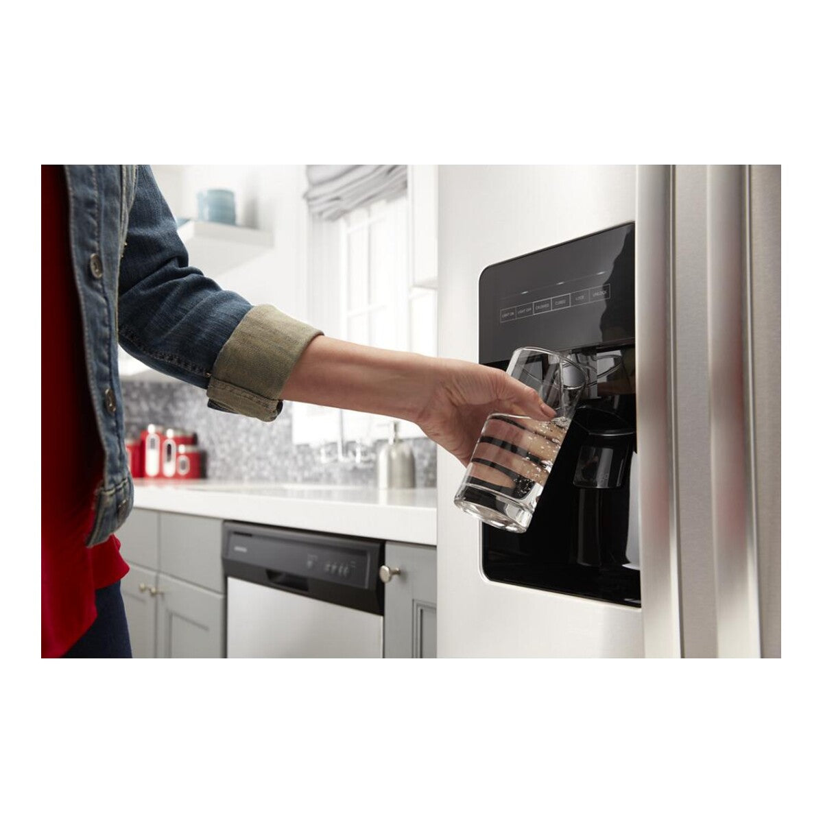 36-inch Wide Side-by-Side Refrigerator with Dual Pad External Ice and Water Dispenser - 25 Cu. Ft.