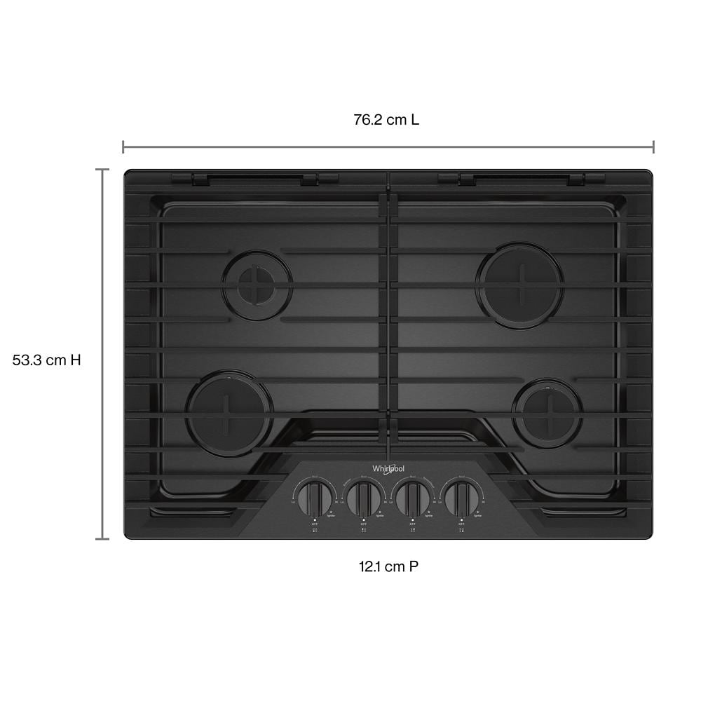 30-inch Gas Cooktop with EZ-2-Lift™ Hinged Cast-Iron Grates