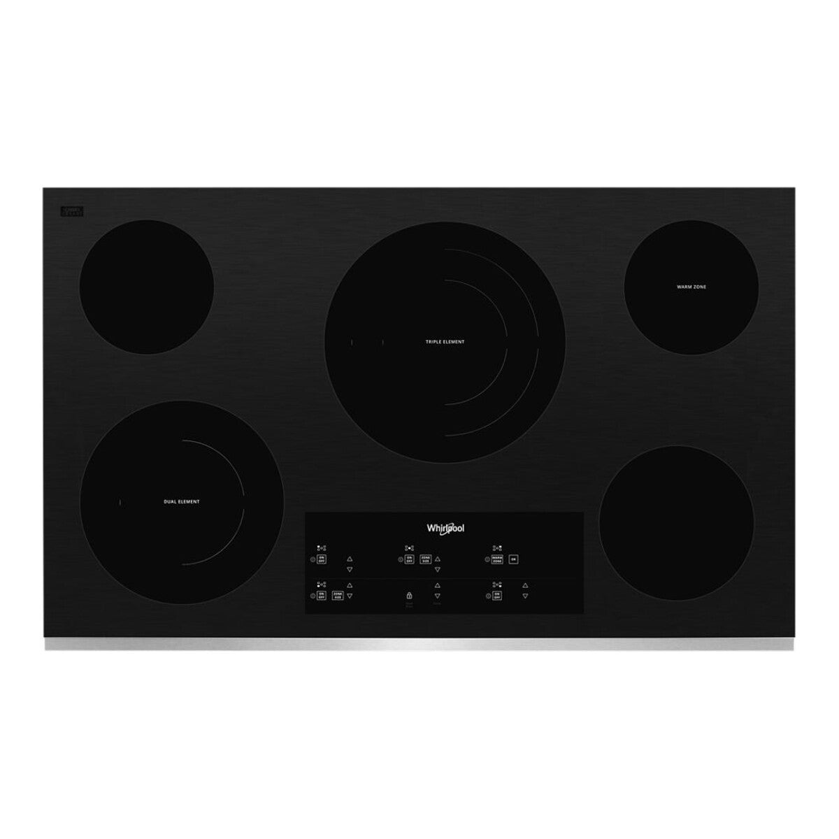36-inch Electric Ceramic Glass Cooktop with Triple Radiant Element