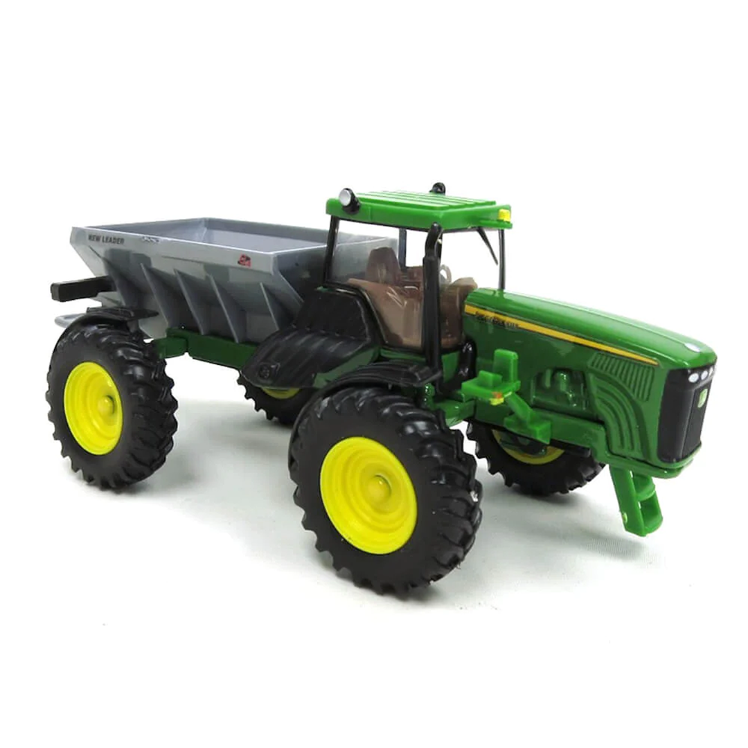 1:64 scale green and yellow farm spreader toy model in Vehicles & Remote Controlled Toys and Toys & Games collections