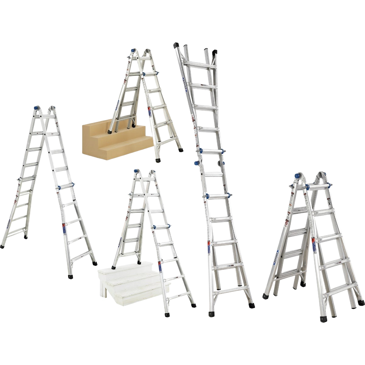 Werner 22 ft Aluminum Multi-Position Telescoping Ladder
