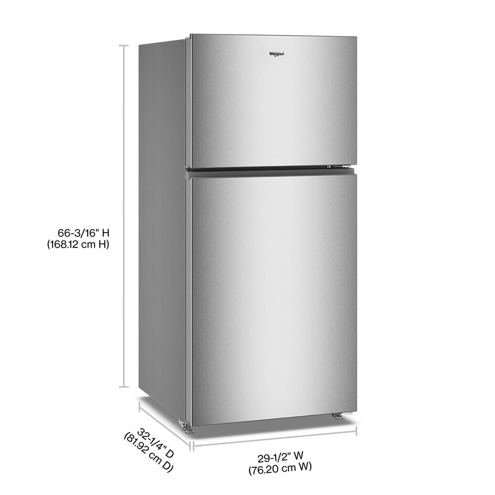Whirlpool® 30-inch Wide Top Freezer Refrigerator with Total Coverage Cooling- 19 Cu. Ft.