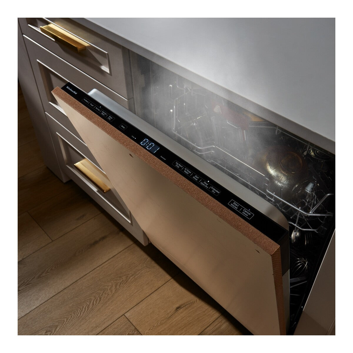 KitchenAid® 39 dBA Panel-Ready Flush-to-cabinet Dishwasher with FreeFlex™ Fit Third Level Rack