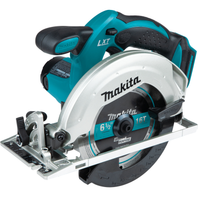 Cordless Makita circular saw with ergonomic grip and 6-1/2 inch blade in electric power tools collection