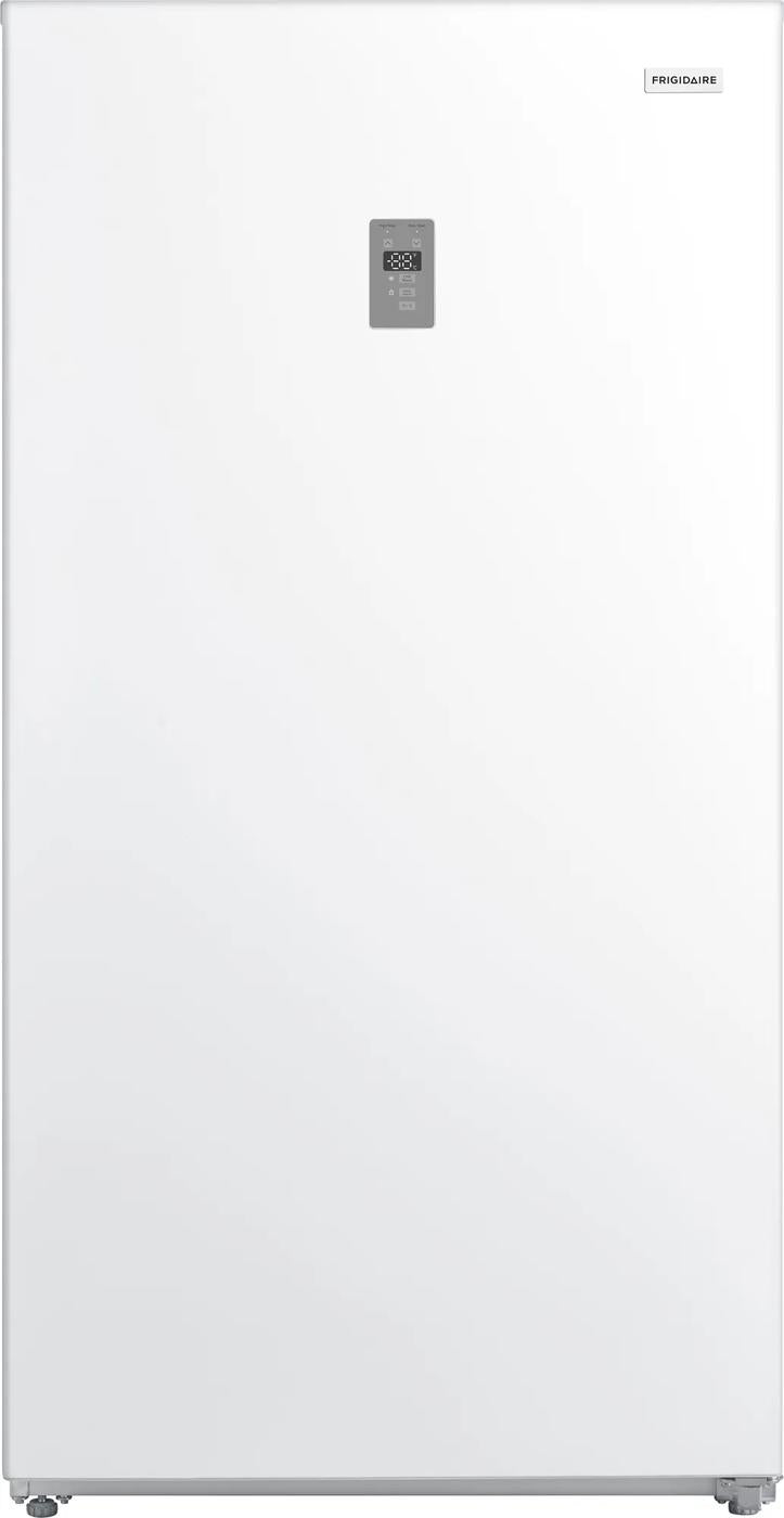 White upright garage-ready refrigerator featuring a digital temperature control panel, suited for Refrigerators, Kitchen & Kitchenware, and Appliances collections.