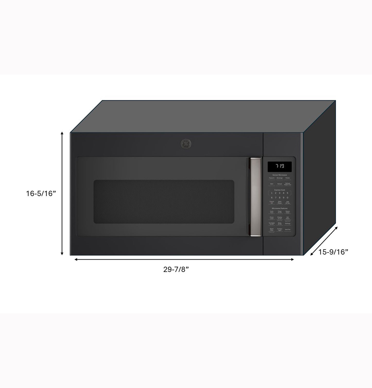 GE® 1.9 Cu. Ft. Over-the-Range Sensor Microwave Oven