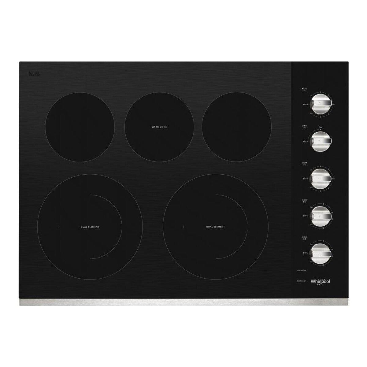 30-inch Electric Ceramic Glass Cooktop with Two Dual Radiant Elements