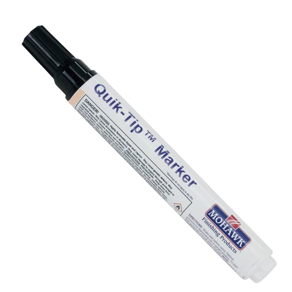 Mohawk Quik-Tip Marker in matte white for touch-up and repair in stains, sealers, and finishes under $50