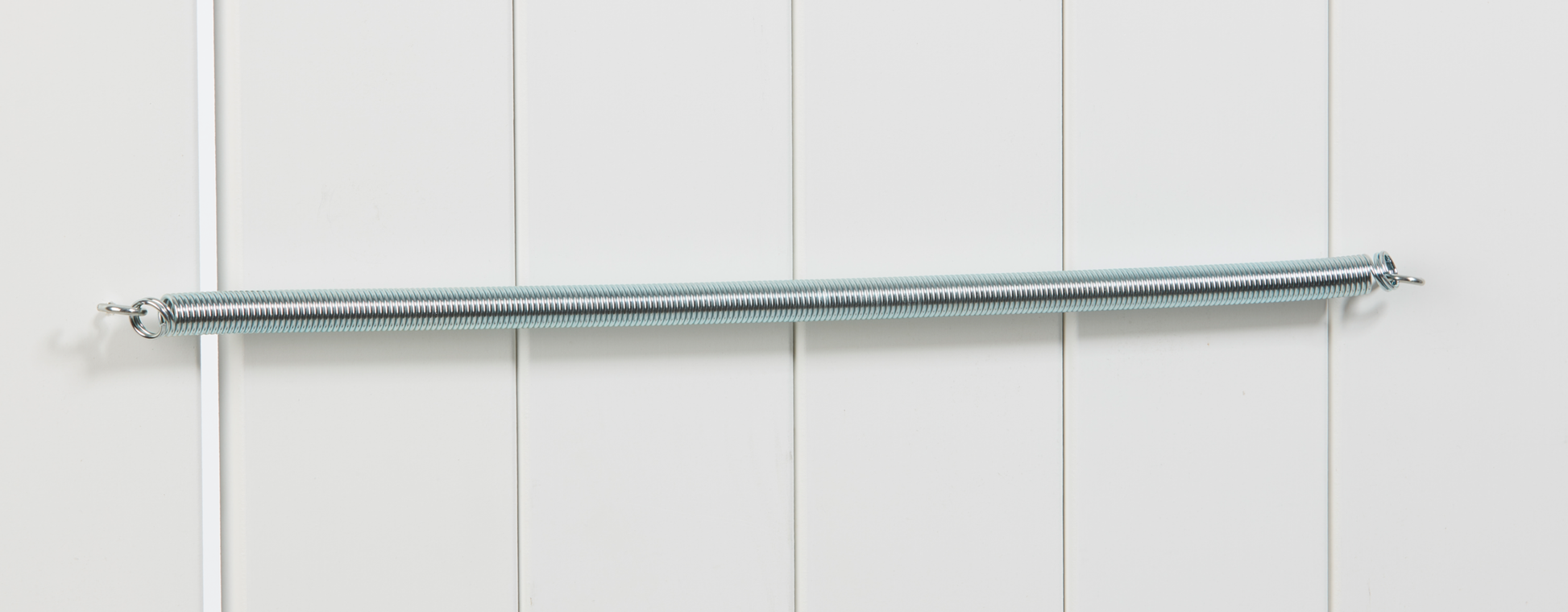 Zinc-plated gate and door spring with looped ends for easy installation in hardware and gate accessories under $50