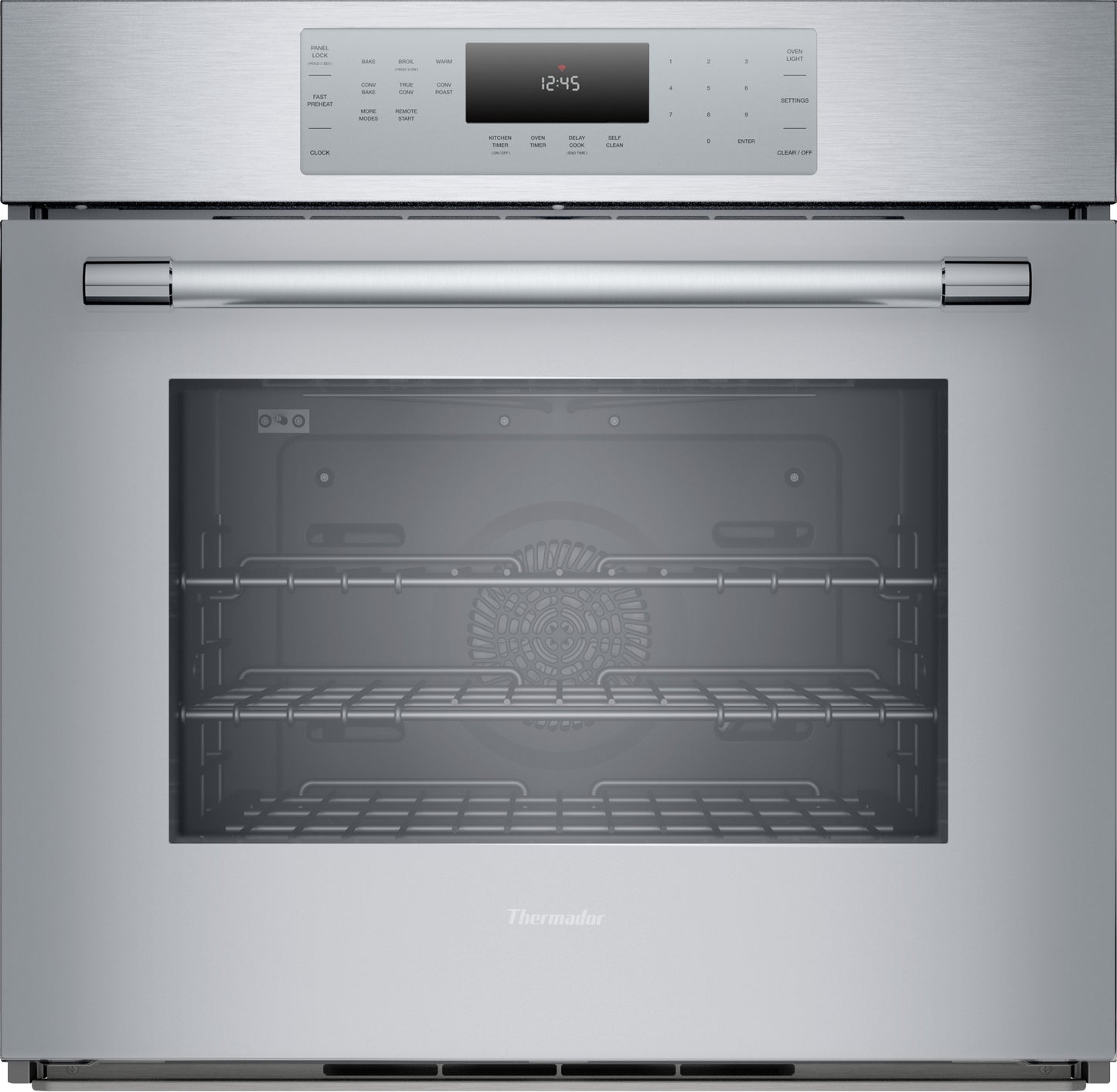 Masterpiece 30-inch stainless steel single wall oven with digital controls and convection multi-rack baking in Appliances collection