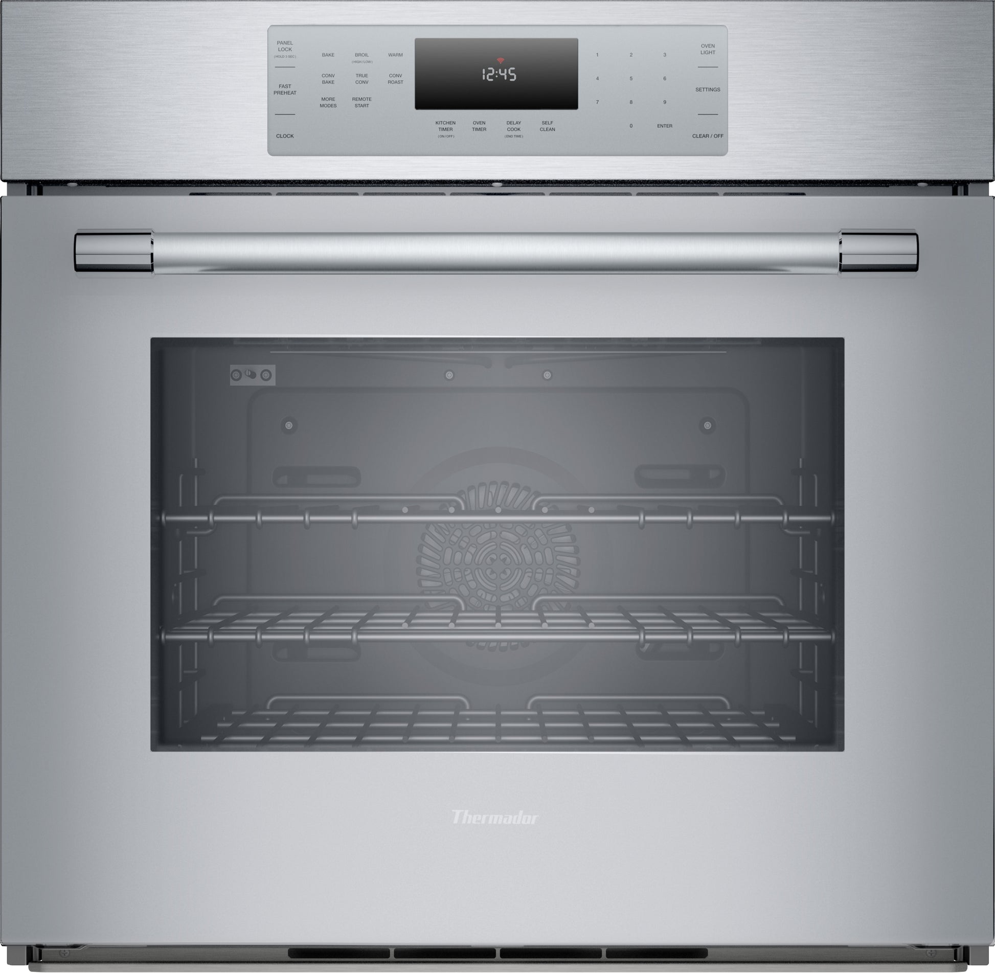 Masterpiece 30-inch stainless steel single wall oven with digital controls and convection multi-rack baking in Appliances collection