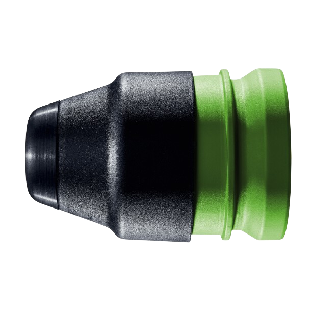 Green and black quick-change SDS drill chuck attachment in power tool accessories and drill attachments collections