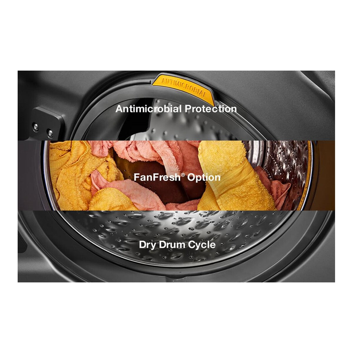 Smart ENERGY STAR® Front Load Laundry Tower with UV Clean Technology & FreshFlowTM Vent System 4.5 cu. ft. Washer & 7.4 cu. ft. Gas Dryer