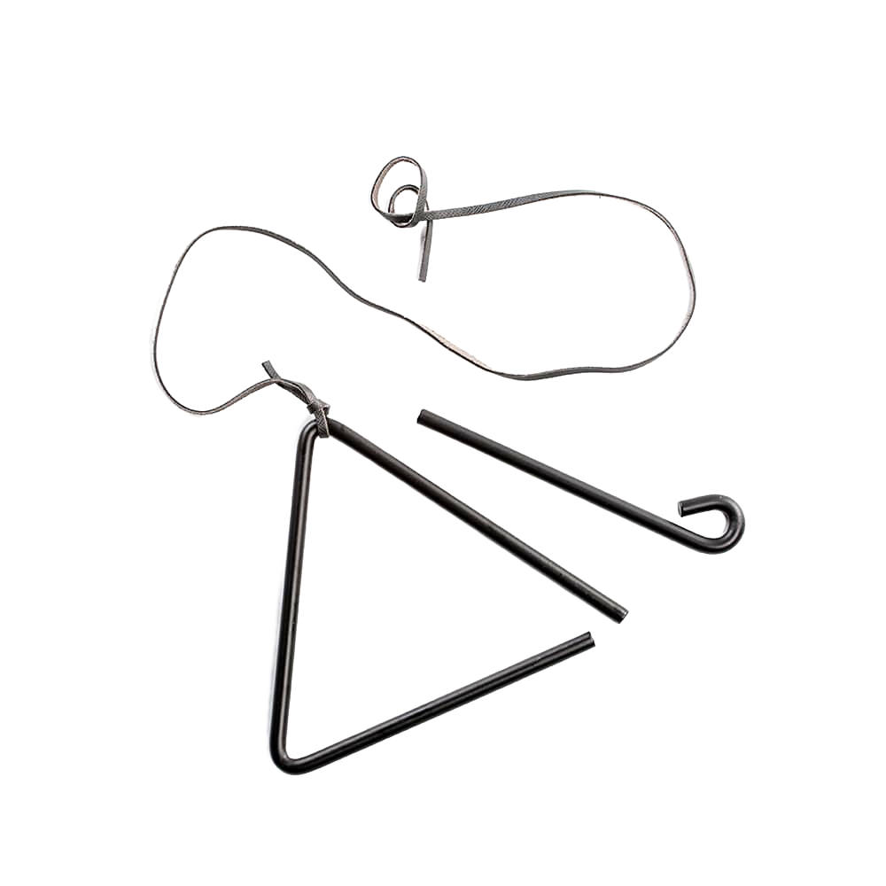 Metal triangle dinner bell with striker and hanging chain for camping and kitchenware under $50 collections