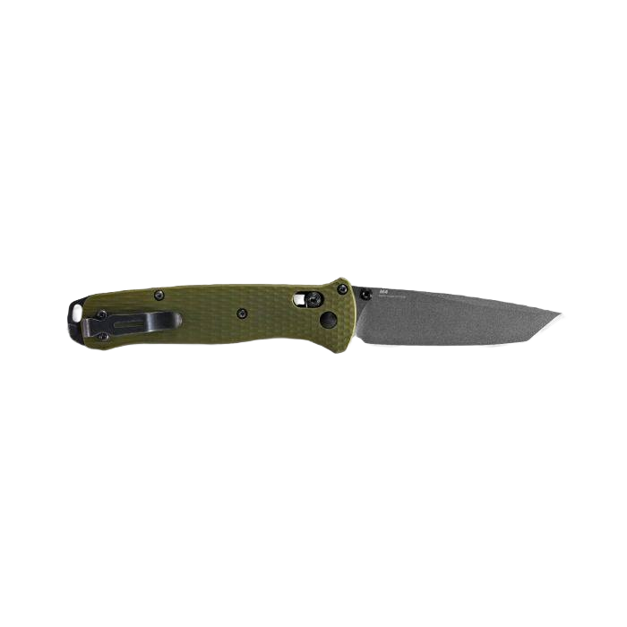 Slim folding pocket knife with green anodized aluminum handle for cutting tools and woodworking hand tools collections