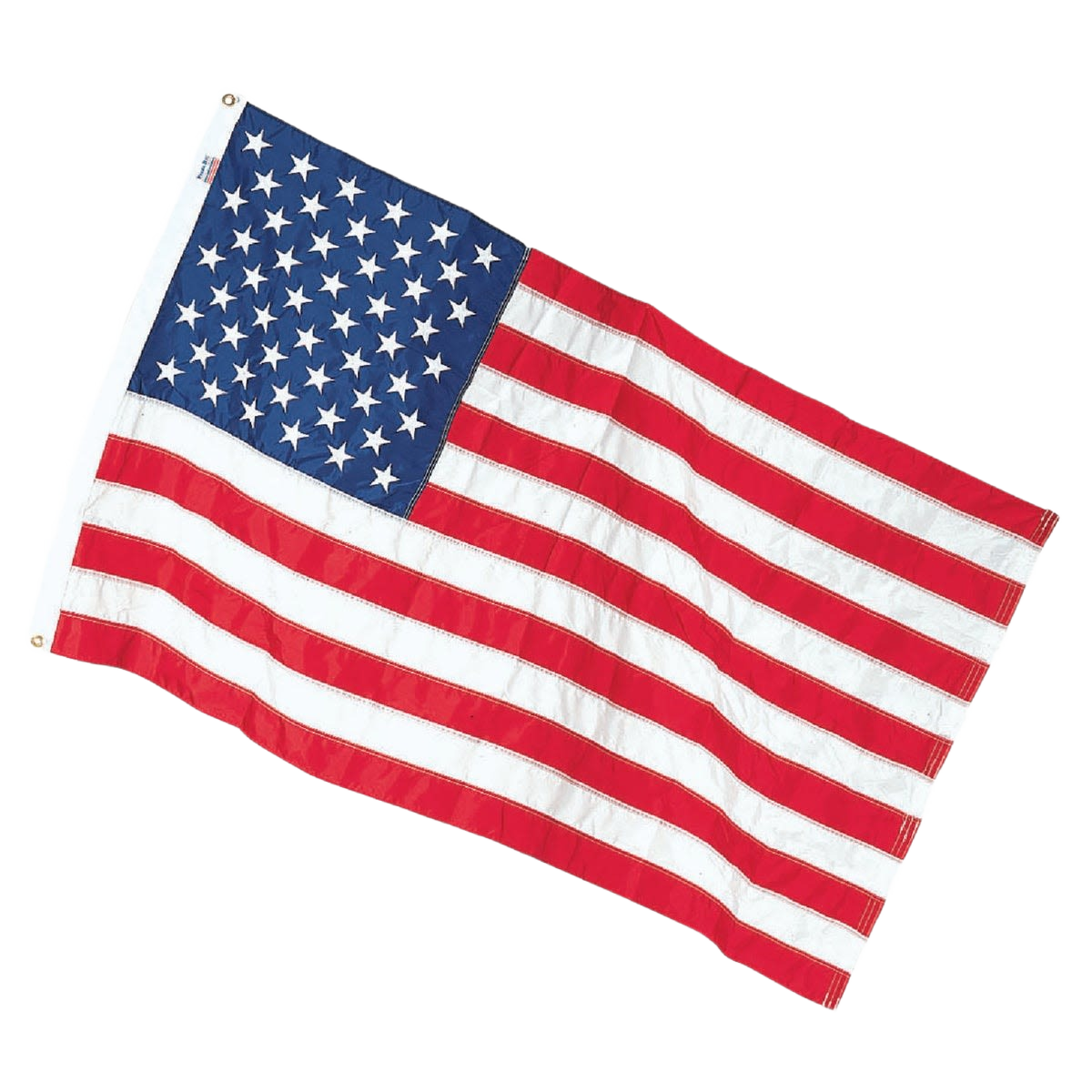 Outdoor nylon American flag with sewn stripes and embroidered stars for lawn and garden decor under $50 collection