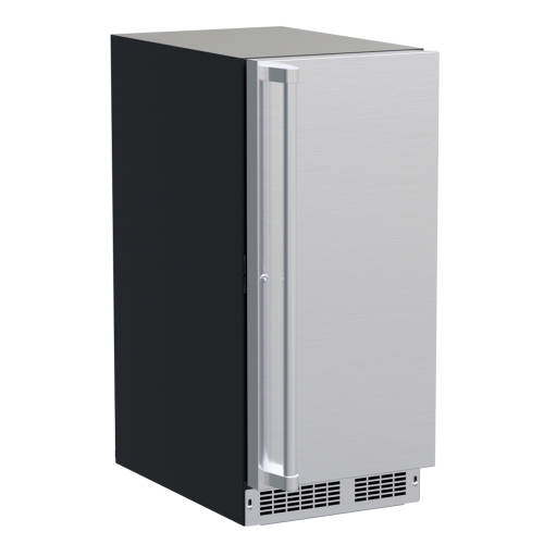 15-inch professional built-in single zone wine refrigerator in stainless steel for kitchen appliances collection