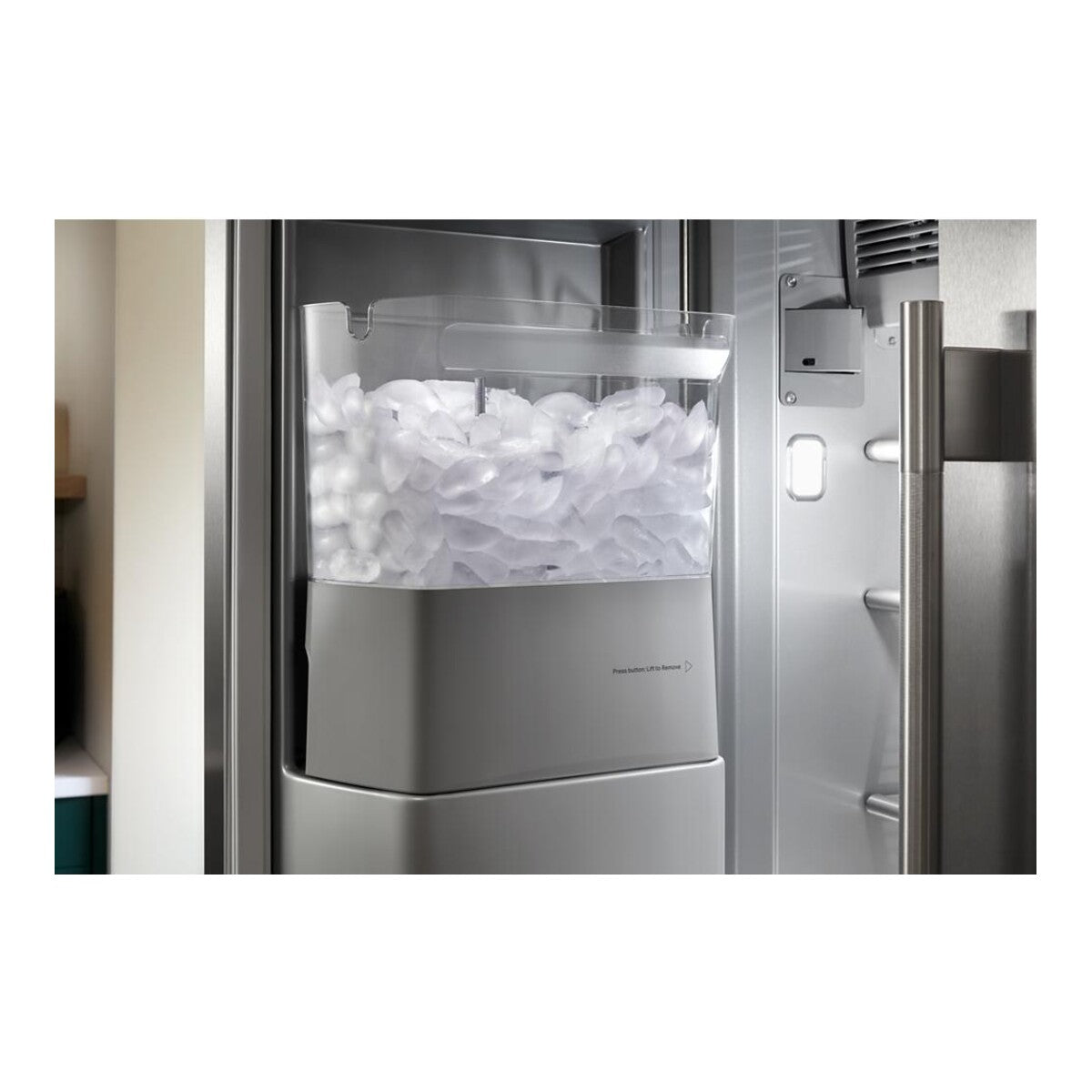 25.1 Cu. Ft. 42-Inch Built-In Side-by-Side Refrigerator with Exterior Water and Ice Dispenser with Measured Fill in PrintShield® Stainless Steel