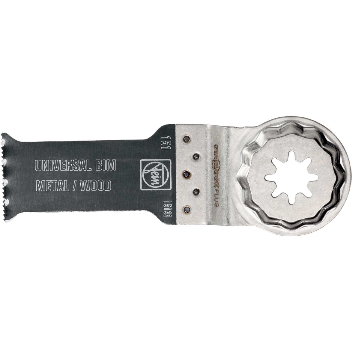 Bi-metal oscillating saw blade with universal fit and teeth for cutting metal and wood in tool accessories collections