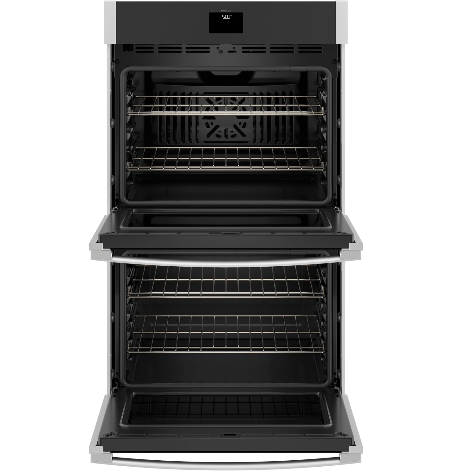 GE® 30" Smart Built-In Self-Clean Convection Double Wall Oven with No Preheat Air Fry