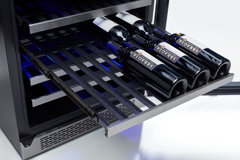 ADA Wine Cooler 24", Reversible, Dual Zone