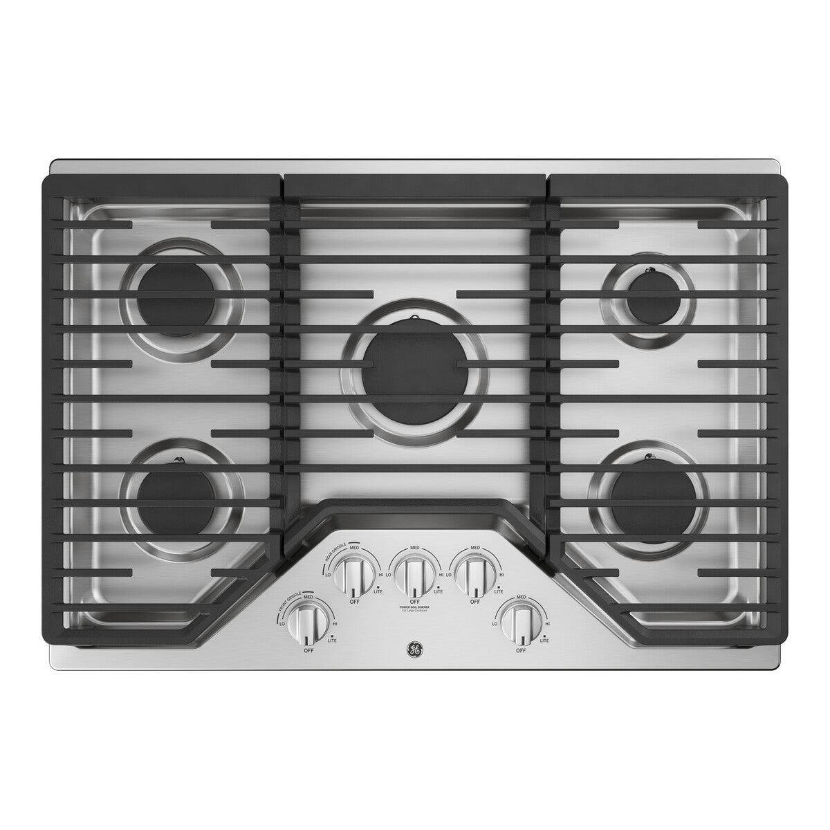 GE® 30" Built-In Gas Cooktop with 5 Burners and Dishwasher Safe Grates