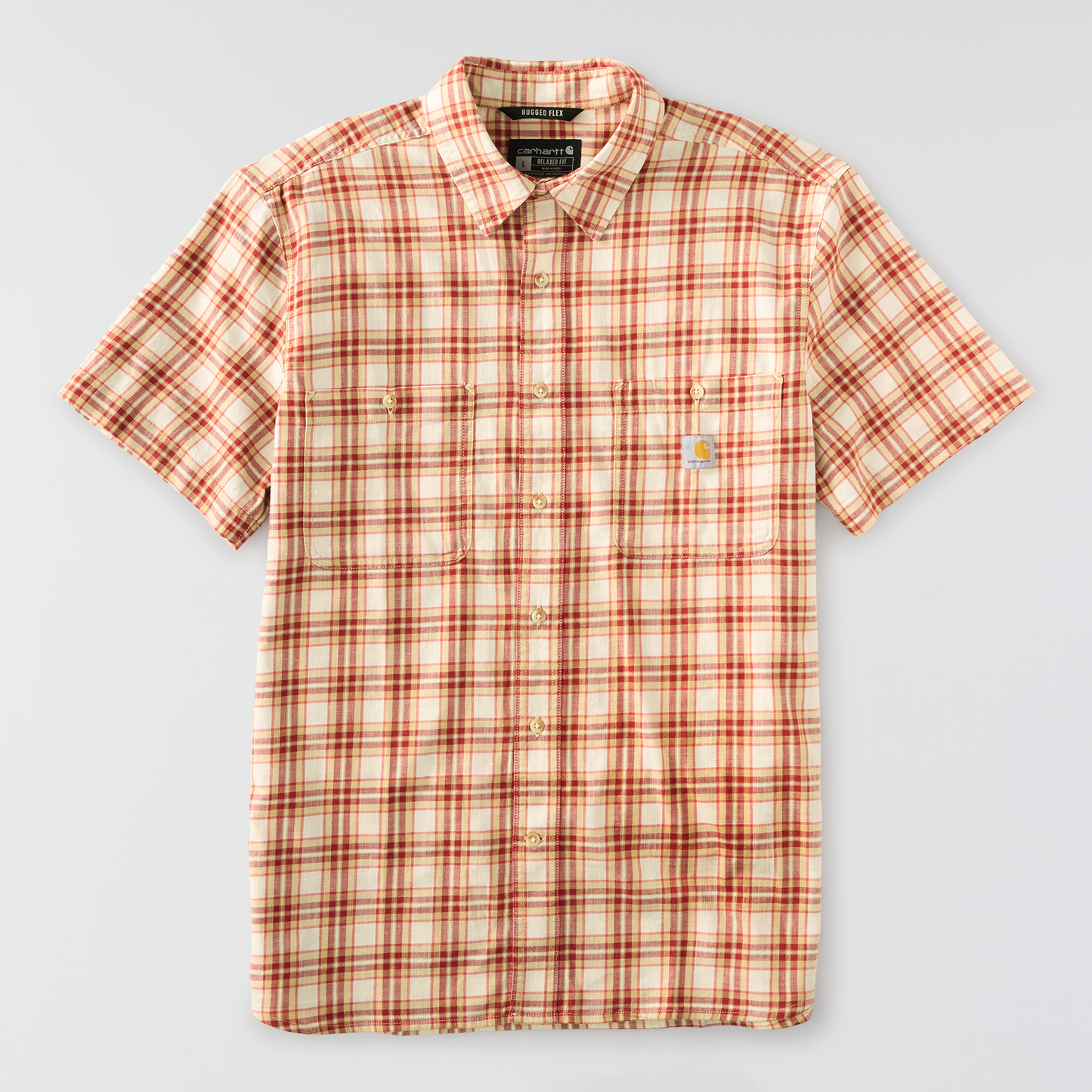 Carhartt Men's Bozeman Relaxed Short-Sleeve Plaid Shirt