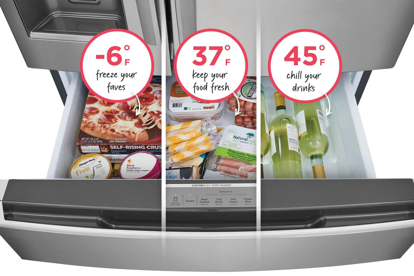 27 Cu. Ft. Standard-Depth 4-Door French Door Refrigerator