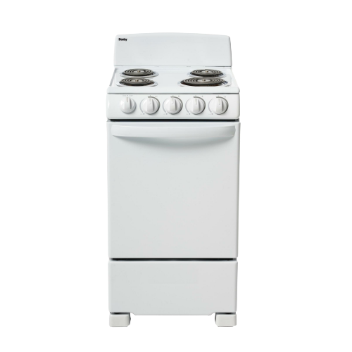 20" Electric Range, Coil Elements,Push & Turn Safety Knobs,Manual Clean