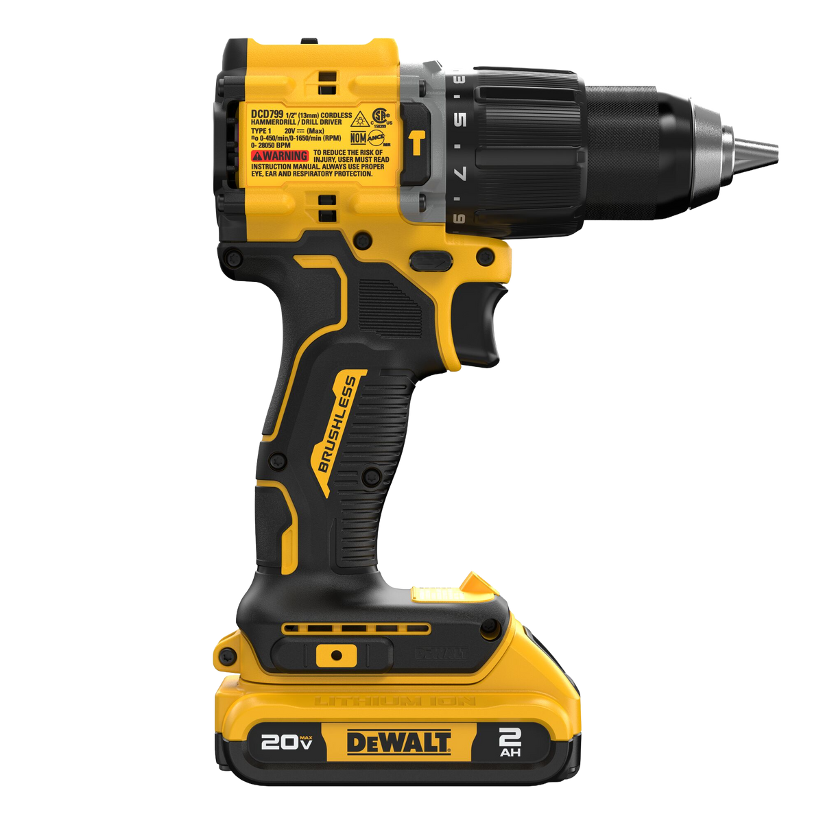 DEWALT ATOMIC COMPACT SERIES™ 20V MAX* Brushless Cordless 1/2" Hammer Drill Kit