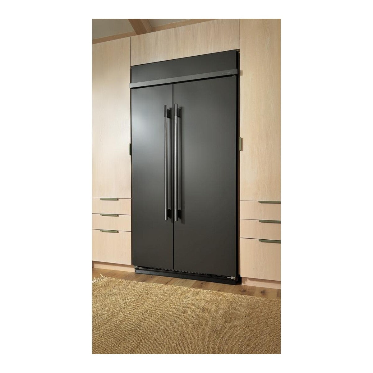 25.5 Cu. Ft. 42-Inch Built-In Side-by-Side Refrigerator with Signature Platinum Interior in Black Ore
