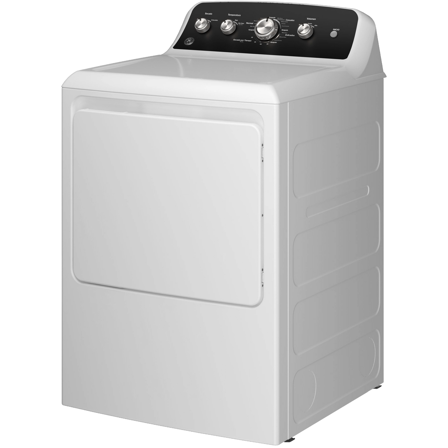 GE® 7.2 cu. ft. Capacity Gas Dryer with Spanish Panel and Up To 120 ft. Venting