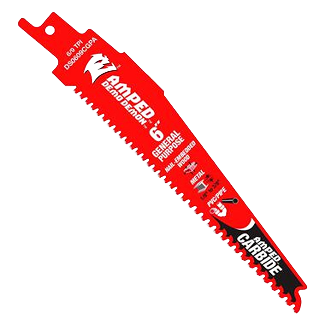 Red Diablo reciprocating saw blade with multi-material cutting teeth for woodworking and metal in tool accessories collections