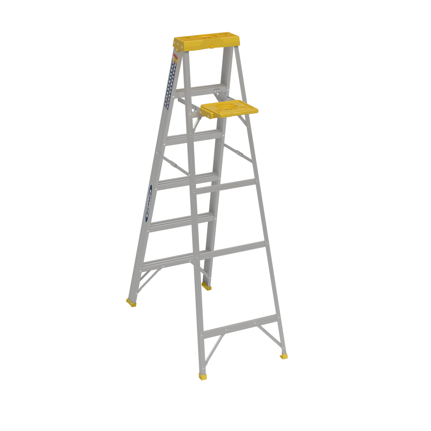Werner 6 ft. Aluminum Type II Step Ladder, 225 Lb. Capacity