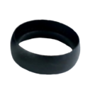 Black collar ring accessory designed for ADA aluminum handrails in home improvement projects
