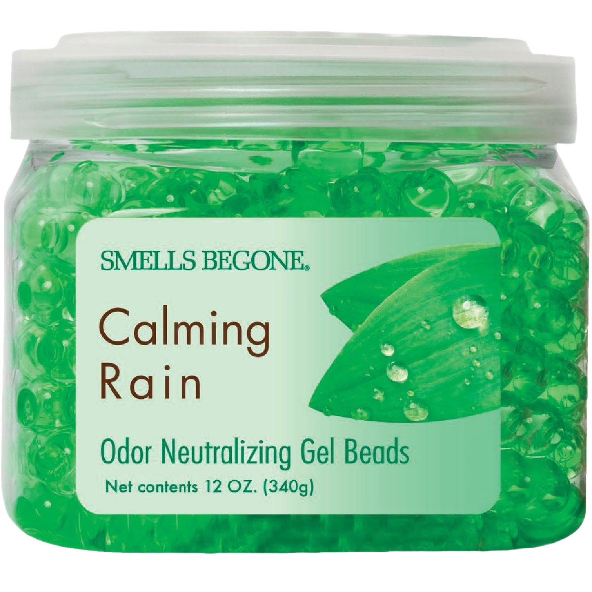 12 oz container of calming rain gel beads for odor neutralizing in household cleaning and under $50 collection