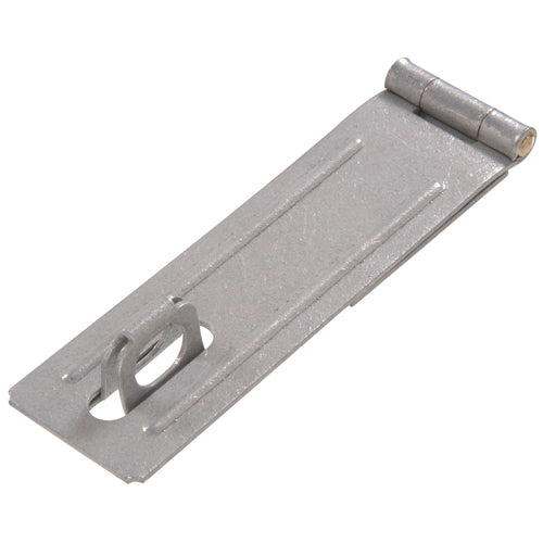 Galvanized fixed staple safety hasp for securing doors and cabinets in hardware and home improvement collections under $50