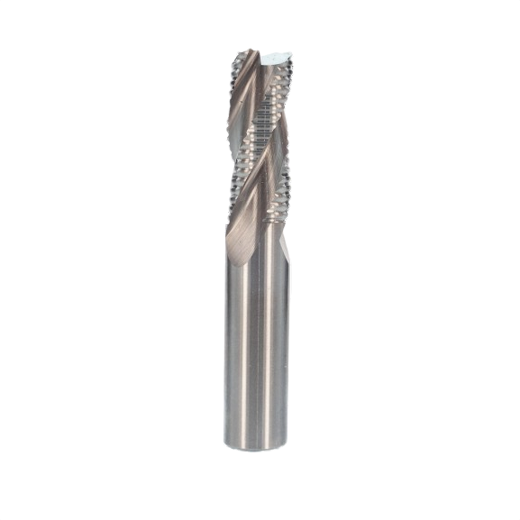 Spiral upcut roughing bit in metal finish for woodworking in tool accessories and power tool bits collection