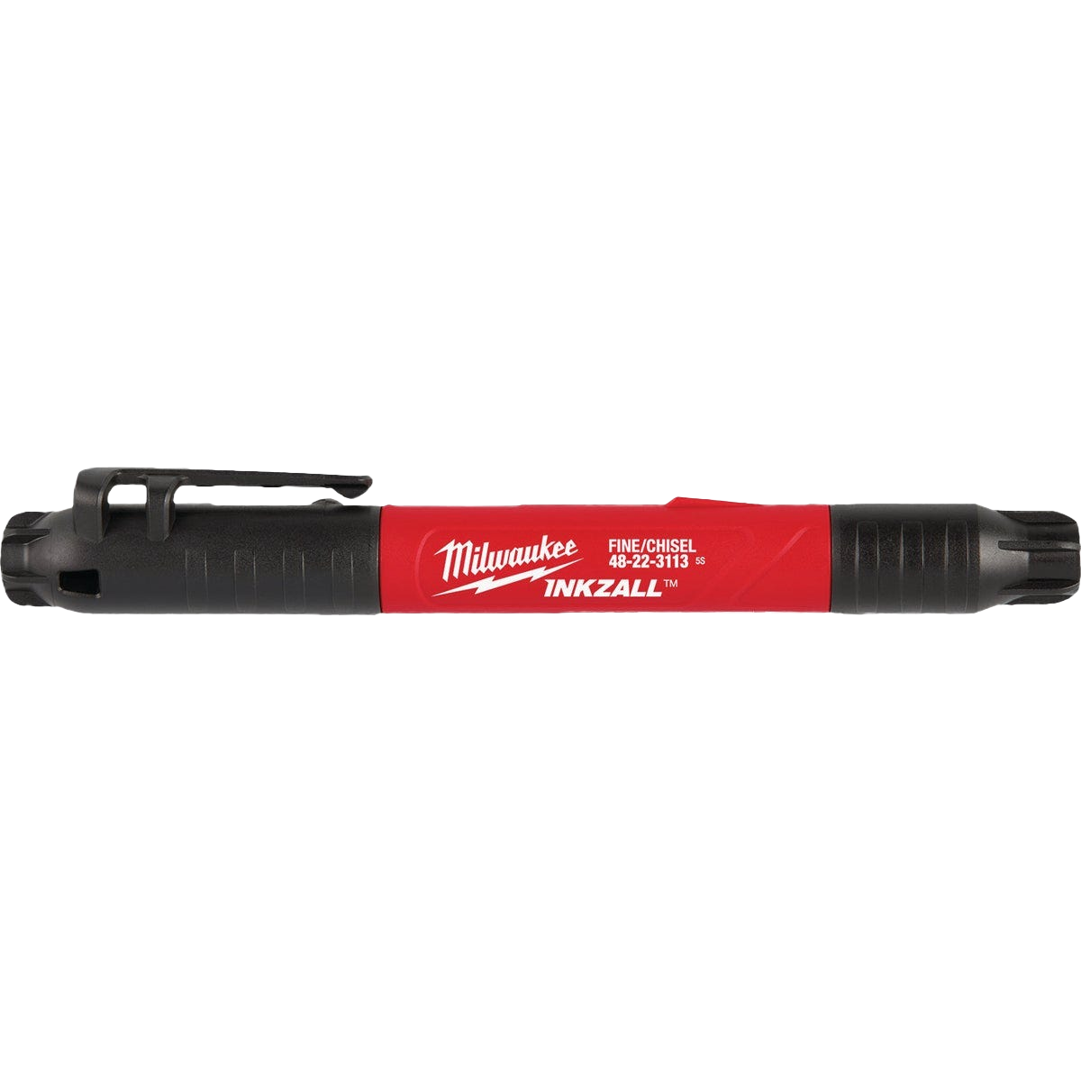 Milwaukee INKZALL Double-Sided Black Fine Point & Chisel Tip Jobsite Marker