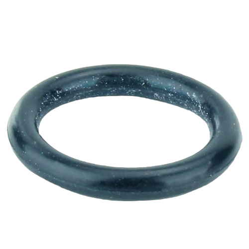 Black rubber O-ring seal designed for equipment maintenance and home improvement repairs