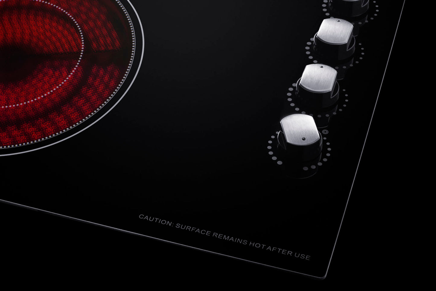 30" Wide 208-240V 4-Burner Radiant Cooktop