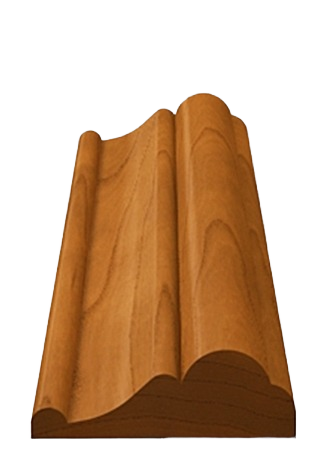 Poplar wood chair rail molding with classic profile for home improvement in Moulding & Millwork collection under $50